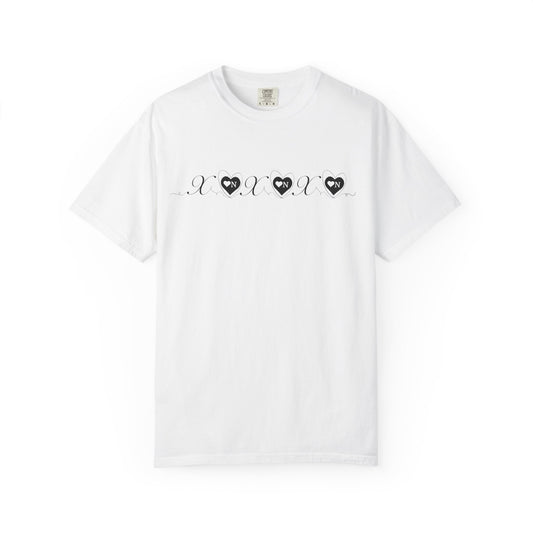 Valentine's 'xoxo' Heart on Brand T-Shirt