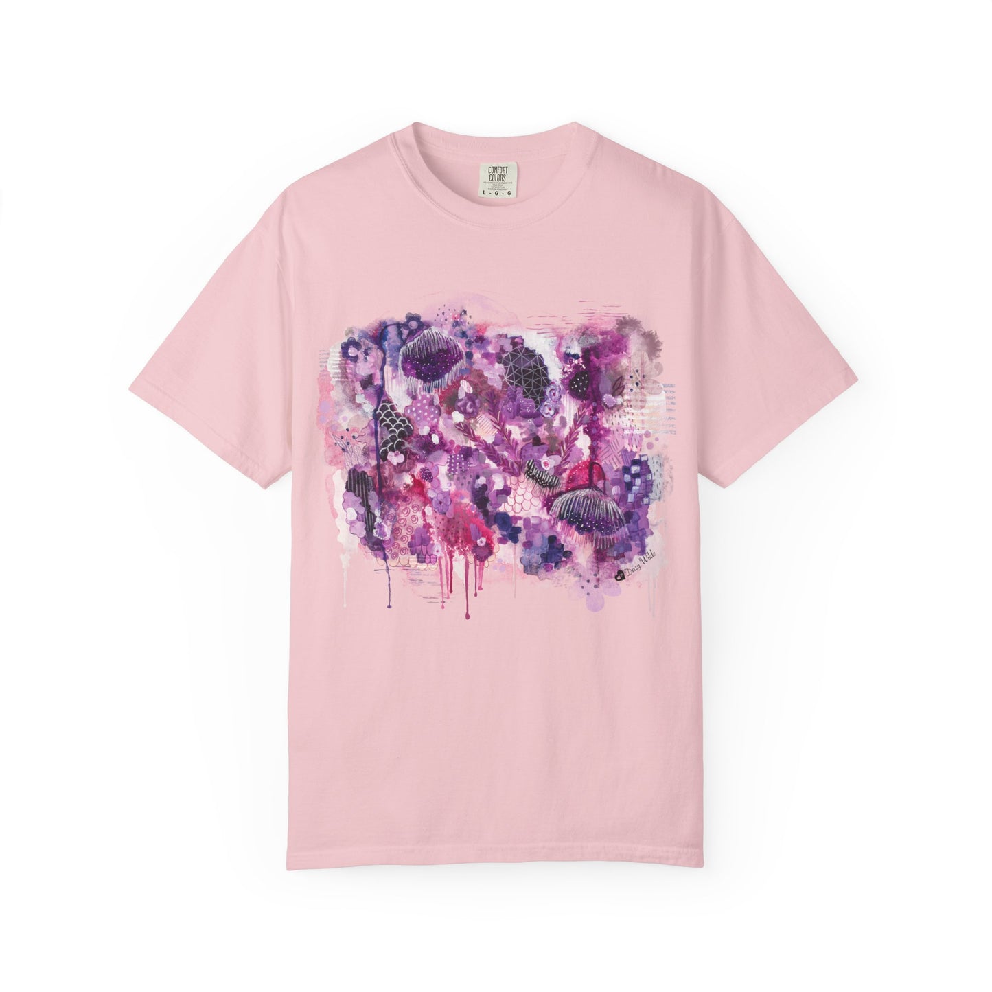 Bloomed No Apologies T-Shirt — Abstract Purple Floral Graphic Tee