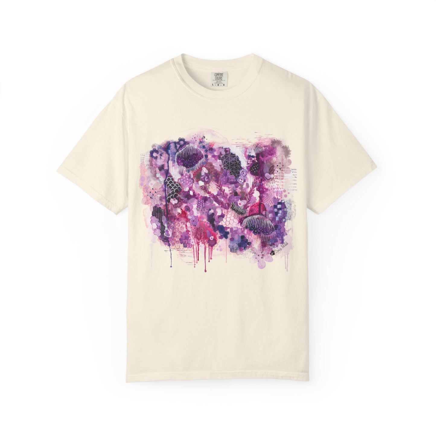 Bloomed No Apologies T-Shirt — Abstract Purple Floral Graphic Tee