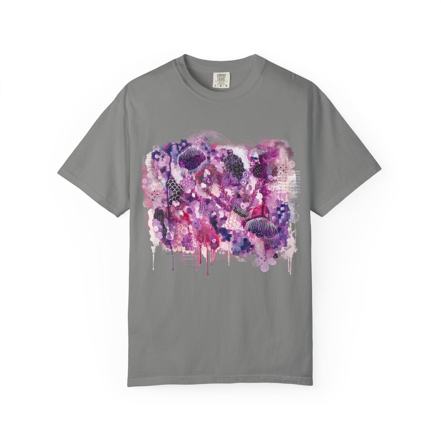 Bloomed No Apologies T-Shirt — Abstract Purple Floral Graphic Tee