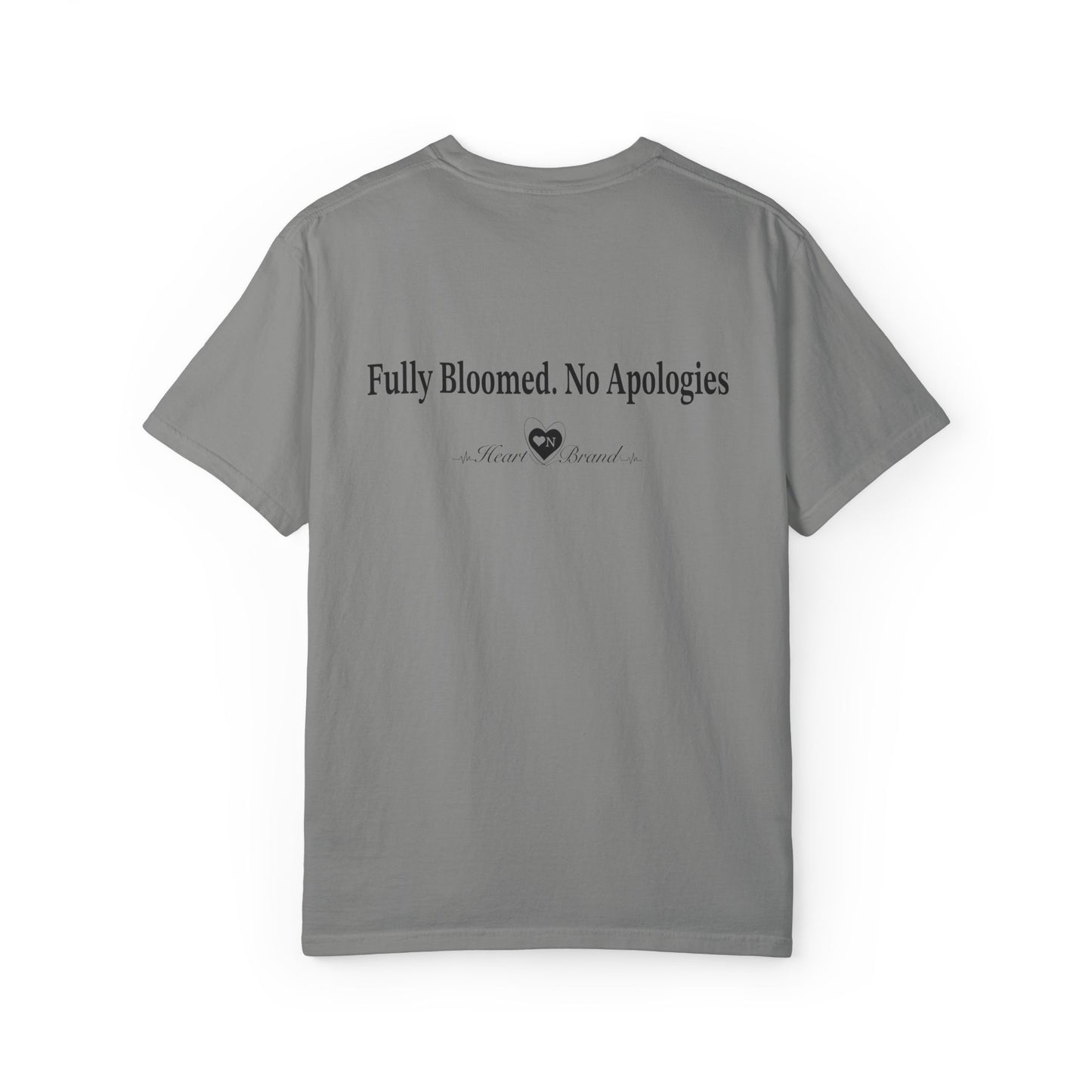 Bloomed No Apologies T-Shirt — Abstract Purple Floral Graphic Tee
