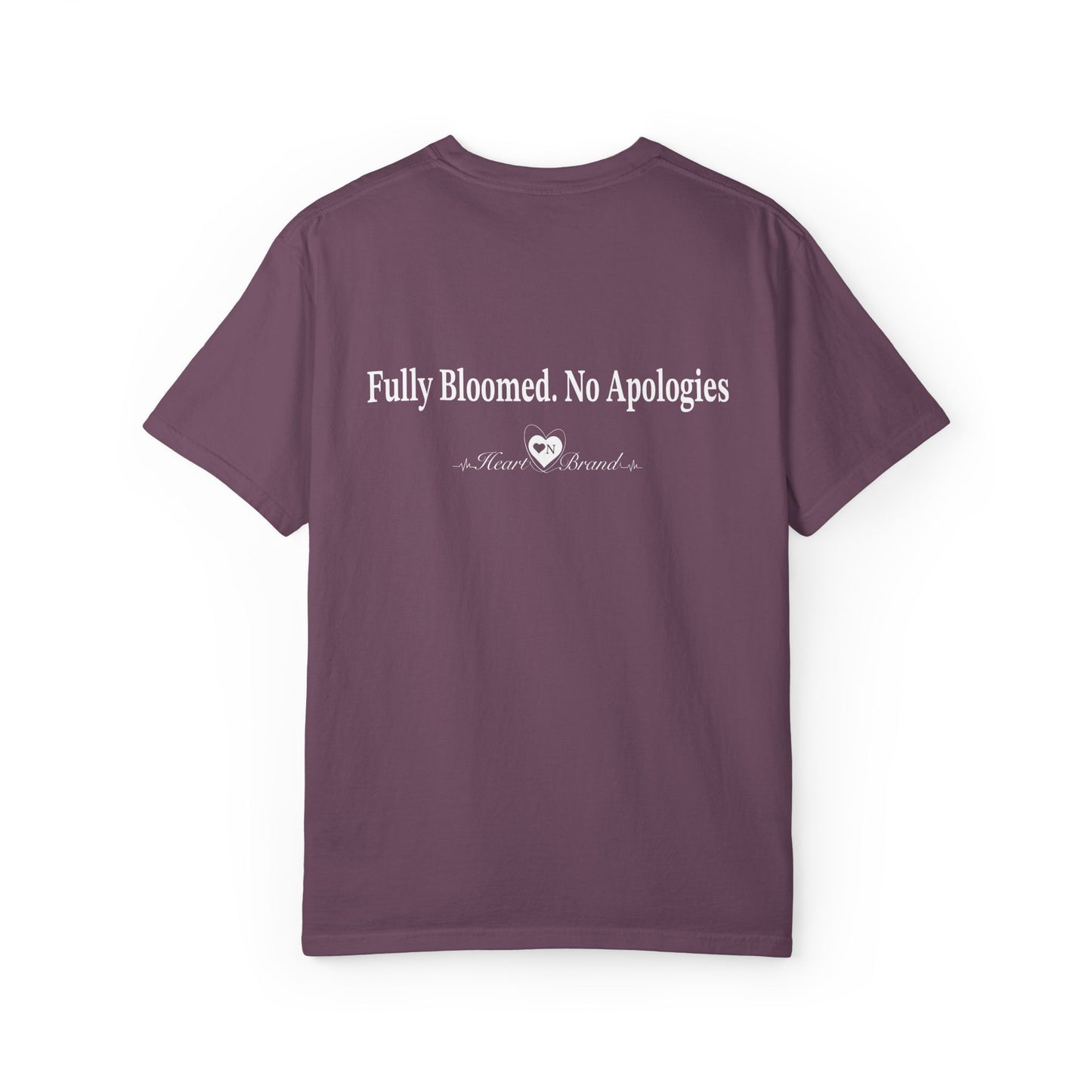 Bloomed No Apologies T-Shirt — Abstract Purple Floral Graphic Tee