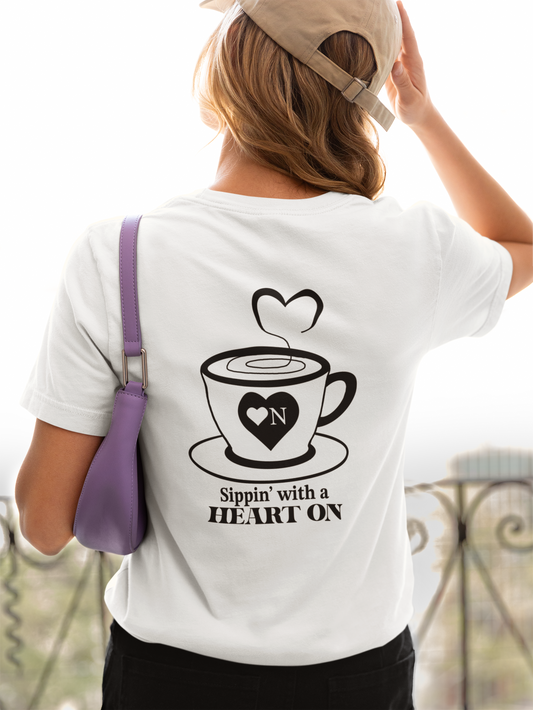 ☕ Sippin' Pretty Relaxed Tee – For the Bold, the Buzzed, and the Big-Hearted ☕