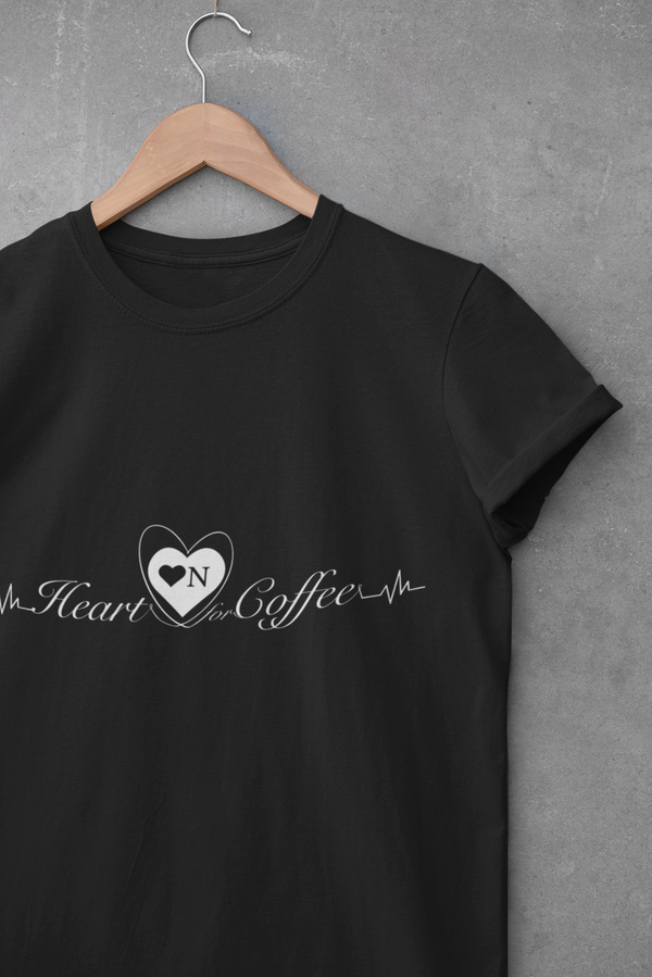 My Heart Beats For Coffee Logo Tee –Heart On Classics Collection