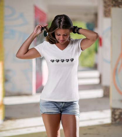 Heart On Repeat Tee – Minimalist Logo Design–Heart On Classics Collection