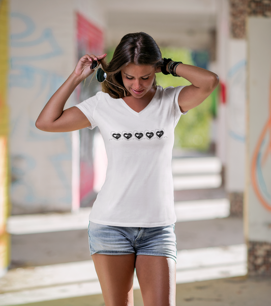 Heart On Repeat Tee – Minimalist Logo Design–Heart On Classics Collection