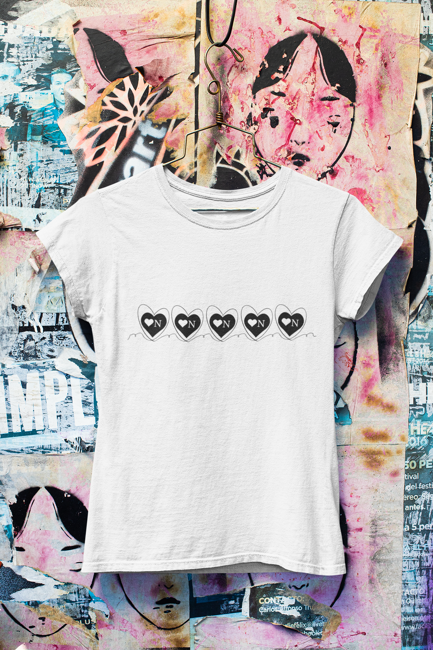 Heart On Repeat Tee – Minimalist Logo Design–Heart On Classics Collection