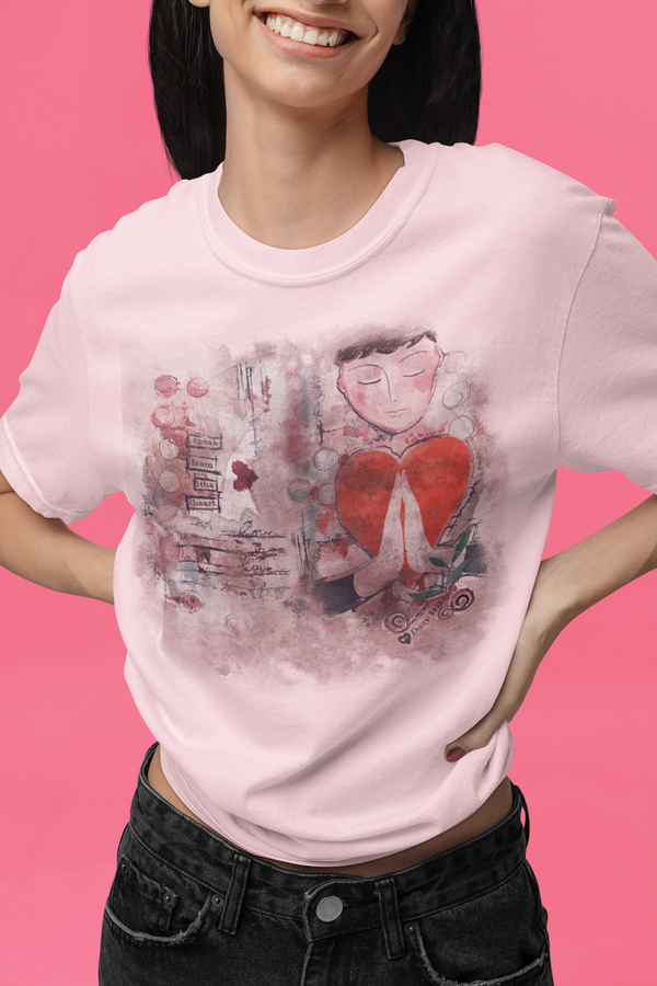 Speak From the Heart • Heart On Brand Art Tee