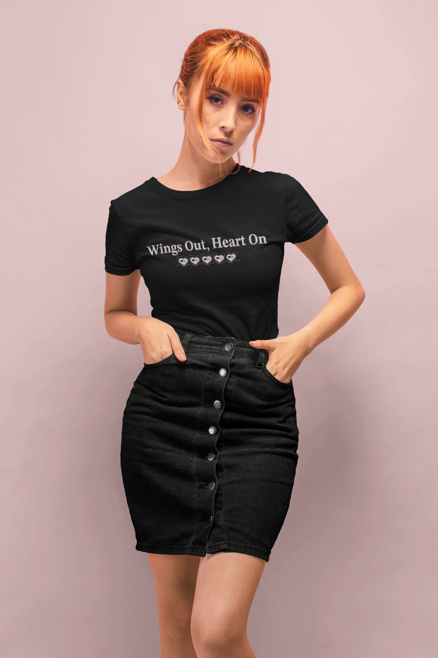 Wings Out, Heart On Tee – Freedom, Love & A Little Flirt Heart On Brand