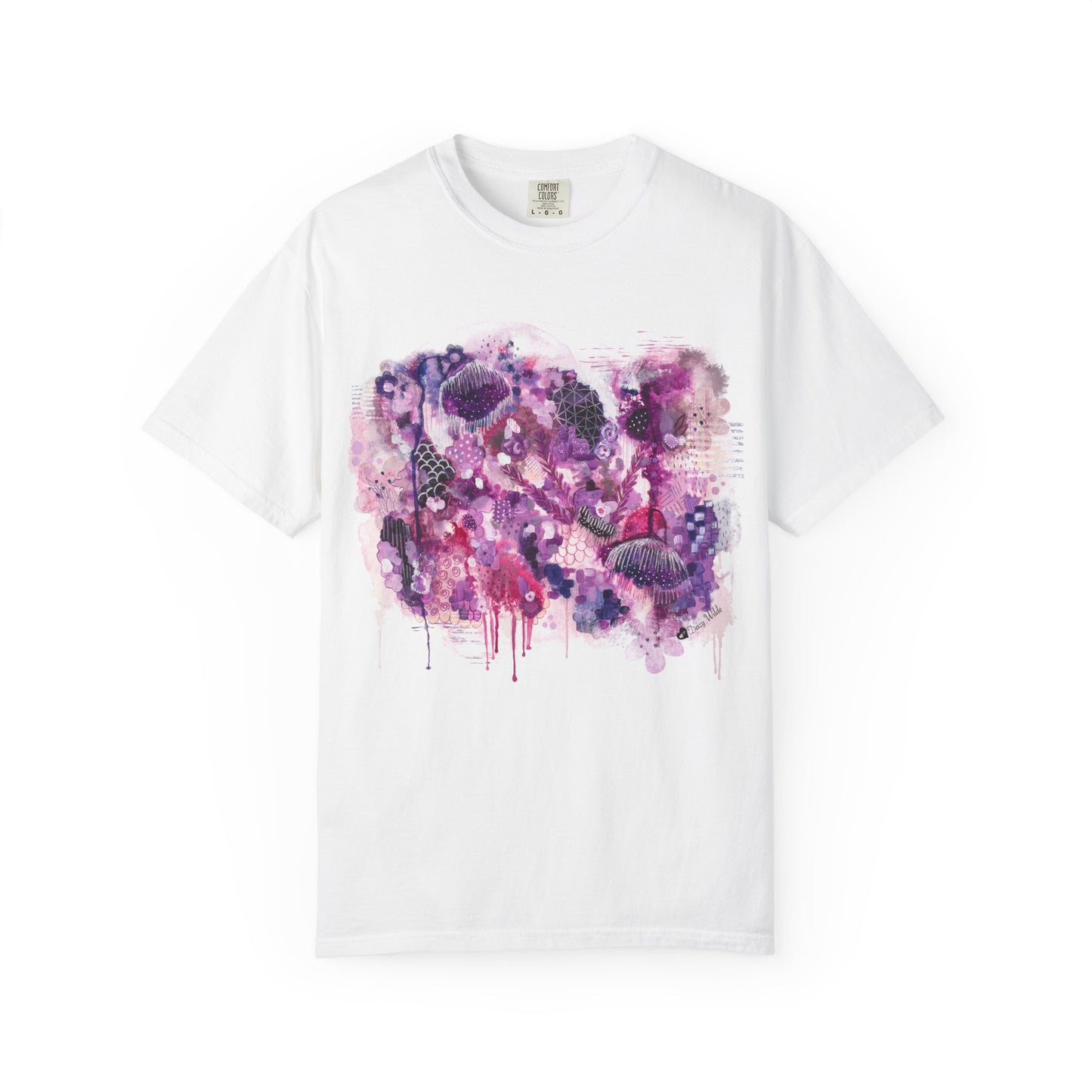 Bloomed No Apologies T-Shirt — Abstract Purple Floral Graphic Tee