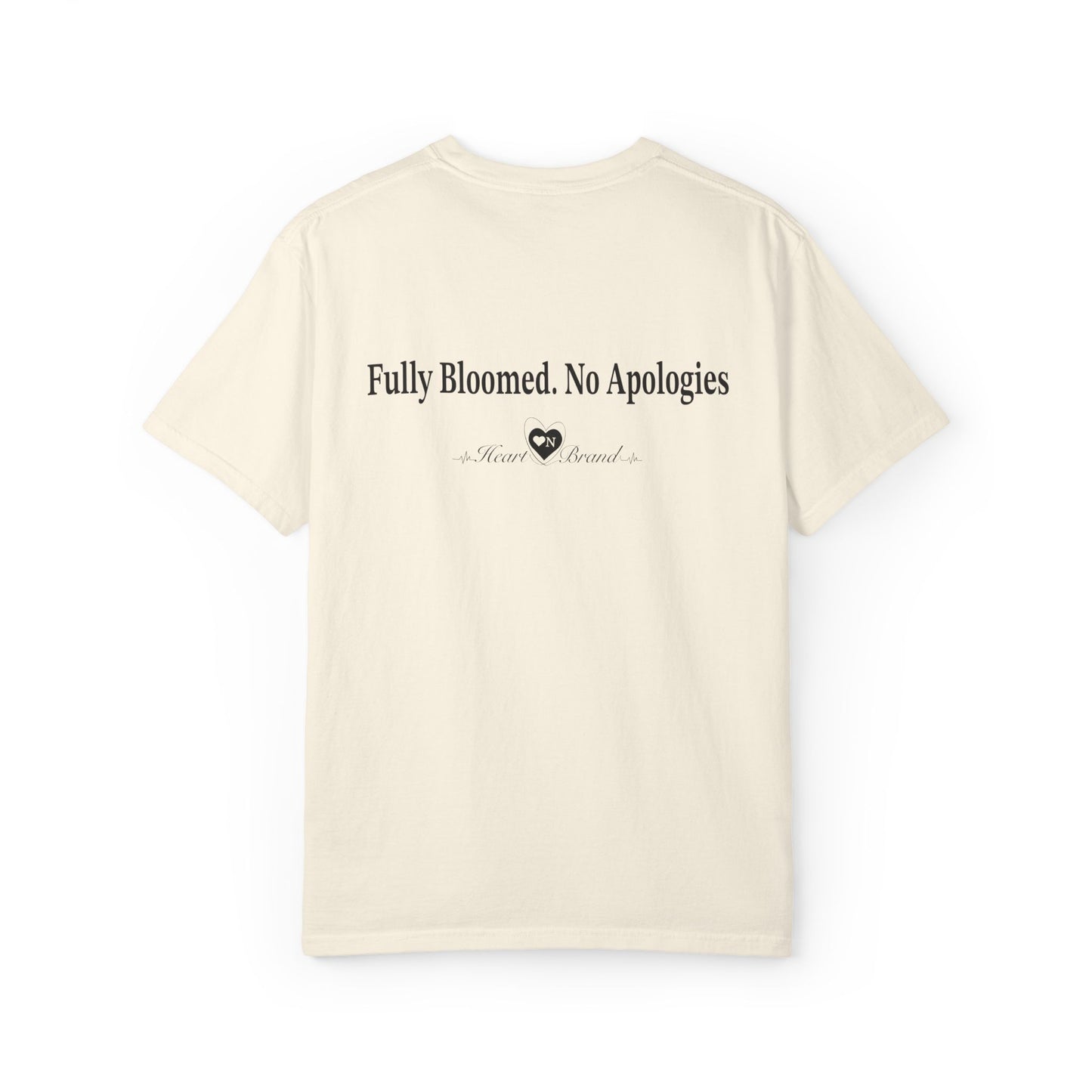 Bloomed No Apologies T-Shirt — Abstract Purple Floral Graphic Tee