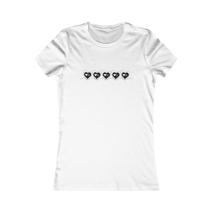 Heart On Repeat Tee – Minimalist Logo Design–Heart On Classics Collection